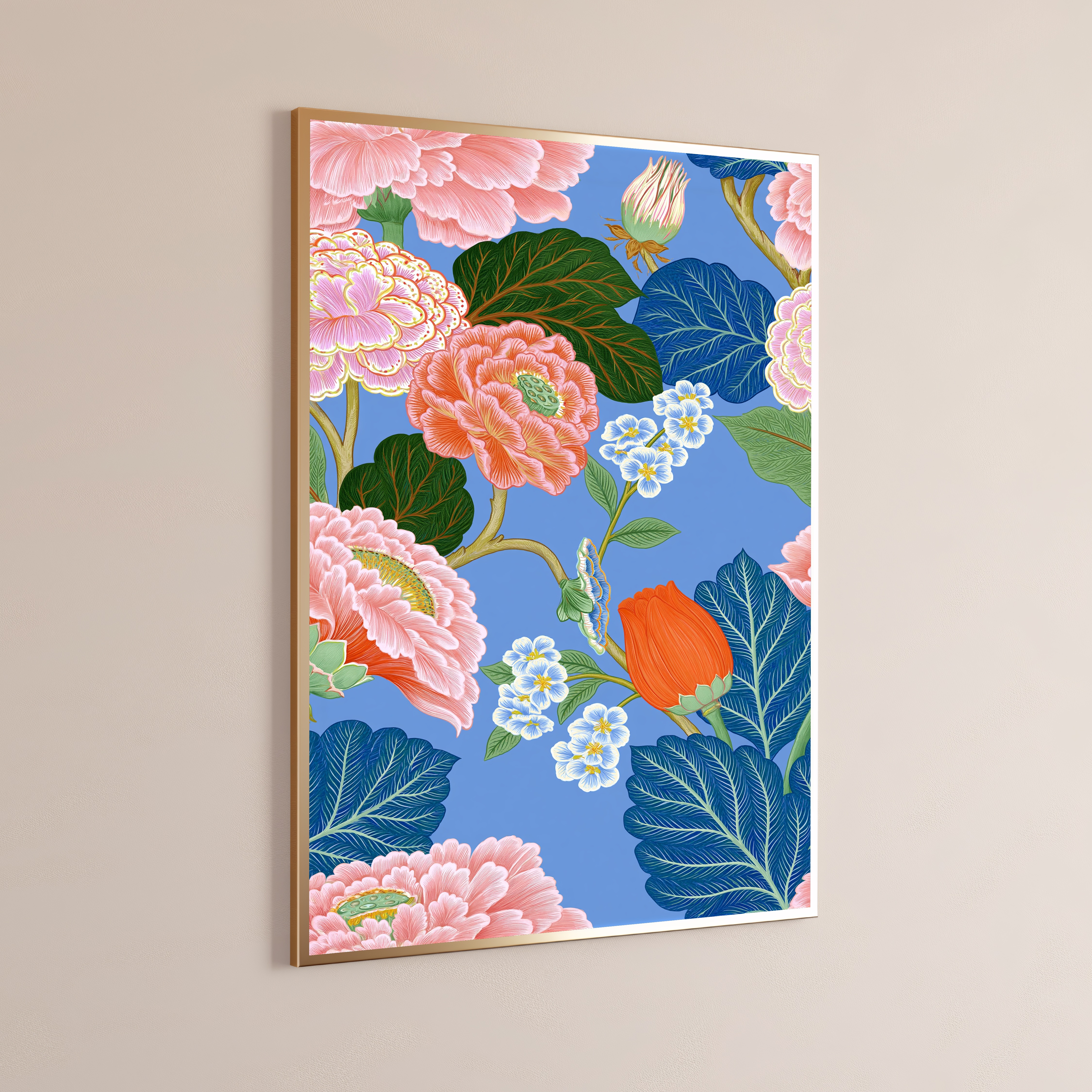 Botanical Flower Garden Art Print