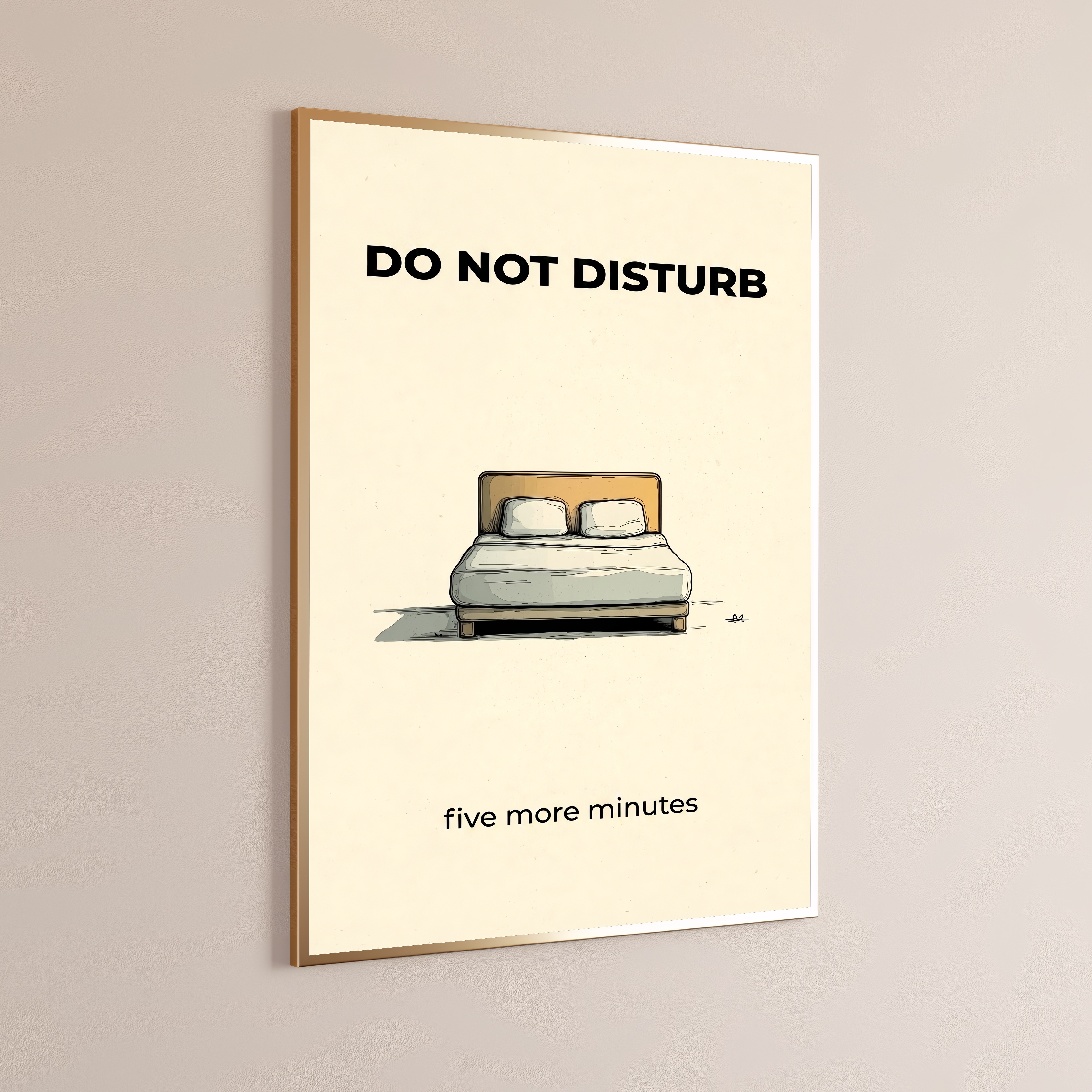Do Not Disturb Bed Print